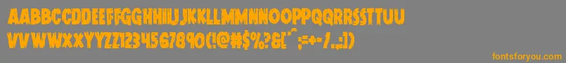 More about Doktermonstrocond Font Doktermonstrocond Font – Orange Fonts on Gray Background