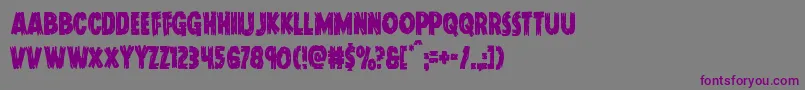Doktermonstrocond Font – Purple Fonts on Gray Background