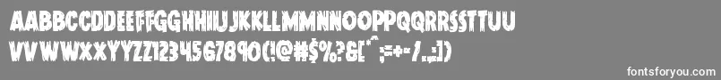 Doktermonstrocond Font – White Fonts on Gray Background