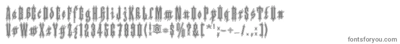 Шрифт Applesauce10 – серые шрифты на белом фоне