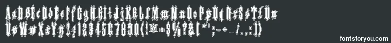 Шрифт Applesauce10 – белые шрифты