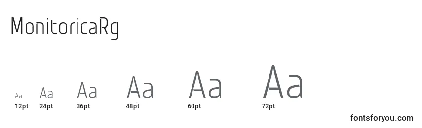 MonitoricaRg Font Sizes