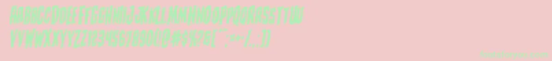 Creepycrawlersrotal Font – Green Fonts on Pink Background