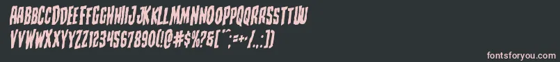 Creepycrawlersrotal Font – Pink Fonts on Black Background