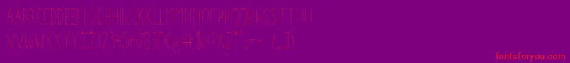 More about AracneCondensedLight Font AracneCondensedLight Font – Red Fonts on Purple Background