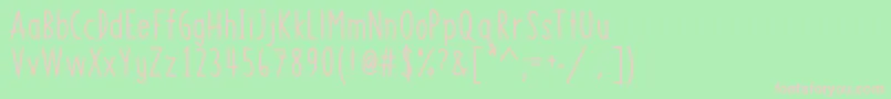 MrfLemonberrySans Font – Pink Fonts on Green Background