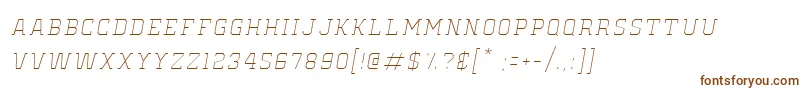 Шрифт OldSchoolUnitedHairlineItalic – коричневые шрифты