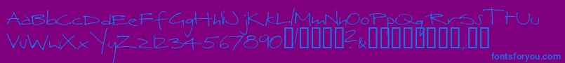 fuente Herbert ffy – Fuentes Azules Sobre Fondo Morado