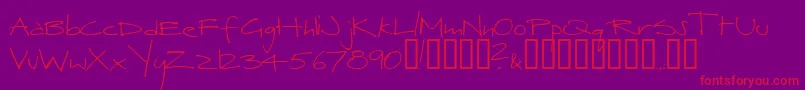 Lisätietoja Herbert ffy-fontista Herbert ffy-fontti – punaiset fontit violetilla taustalla