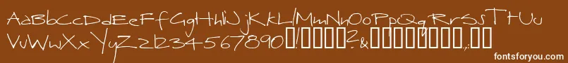 Herbert ffy Font – White Fonts on Brown Background