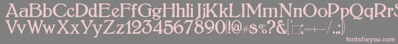 Bolton Font – Pink Fonts on Gray Background