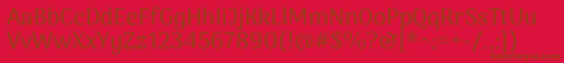 Police ArimamaduraiRegular – polices brunes sur fond rouge