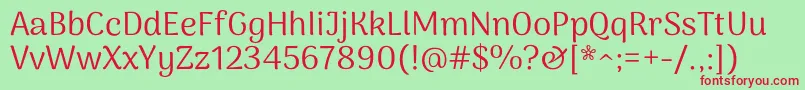 ArimamaduraiRegular Font – Red Fonts on Green Background