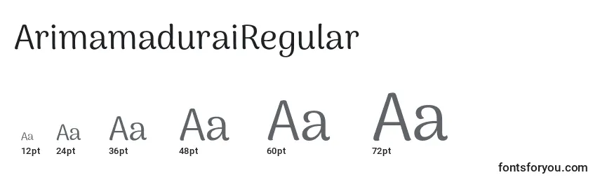 ArimamaduraiRegular Font Sizes