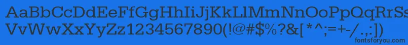 Urwegyptiennetwid Font – Black Fonts on Blue Background