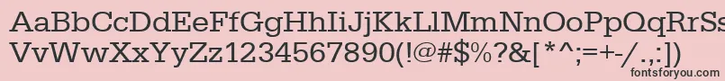 Urwegyptiennetwid Font – Black Fonts on Pink Background