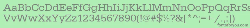 Urwegyptiennetwid Font – Gray Fonts on Green Background