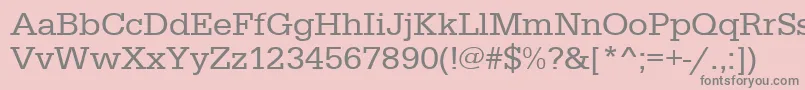 Urwegyptiennetwid Font – Gray Fonts on Pink Background