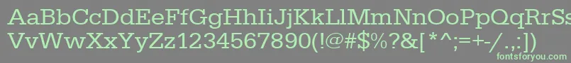 Urwegyptiennetwid-Schriftart – Grüne Schriften auf grauem Hintergrund