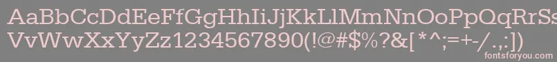 Urwegyptiennetwid Font – Pink Fonts on Gray Background