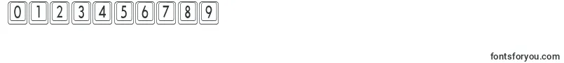 KeyboardKeyscnCondensed Font – Fonts for Numbers and Digits