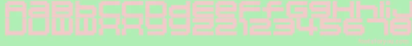 04b 20  Font – Pink Fonts on Green Background