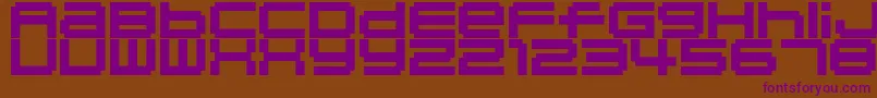 04b 20  Font – Purple Fonts on Brown Background