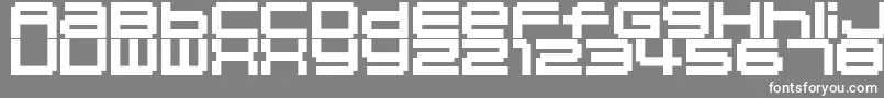 フォント04b 20  – 灰色の背景に白い文字