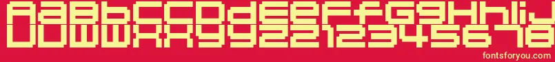 04b 20  Font – Yellow Fonts on Red Background