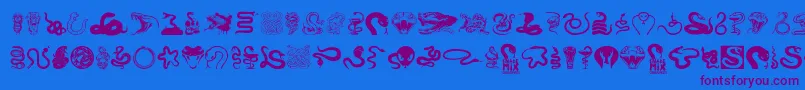 Lisätietoja SnakeMix-fontista SnakeMix-fontti – violetit fontit sinisellä taustalla