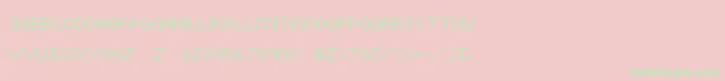 LittleDotties Font – Green Fonts on Pink Background