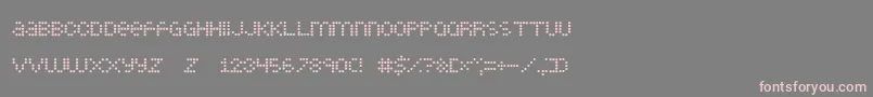 LittleDotties Font – Pink Fonts on Gray Background