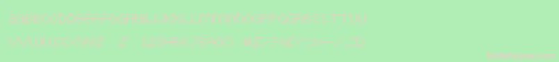 LittleDotties Font – Pink Fonts on Green Background