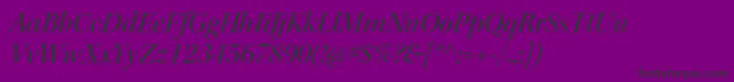 KeplerstdMediumitdisp Font – Black Fonts on Purple Background