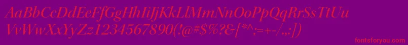 KeplerstdMediumitdisp Font – Red Fonts on Purple Background