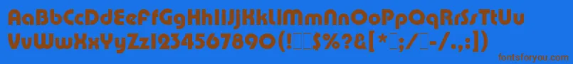 fuente PumpDemiBoldLetPlain.1.0 – Fuentes Marrones Sobre Fondo Azul