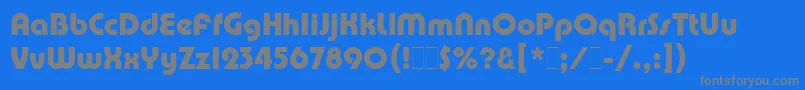Czcionka PumpDemiBoldLetPlain.1.0 – szare czcionki na niebieskim tle