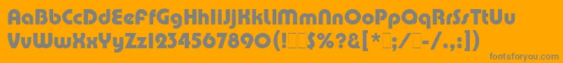 Police PumpDemiBoldLetPlain.1.0 – polices grises sur fond orange