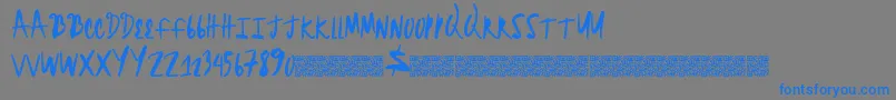 Weitere Informationen zur Brightheadline-Schriftart Brightheadline-Schriftart – Blaue Schriften auf grauem Hintergrund