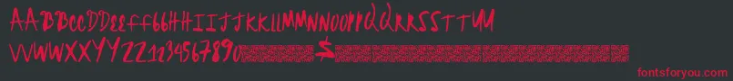Brightheadline Font – Red Fonts on Black Background