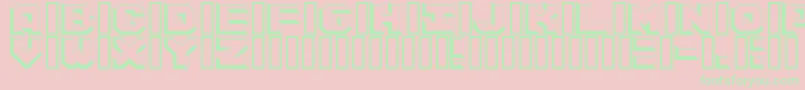 ArgentumWhite Font – Green Fonts on Pink Background