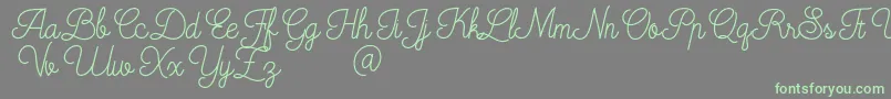 Mooglonk Font – Green Fonts on Gray Background