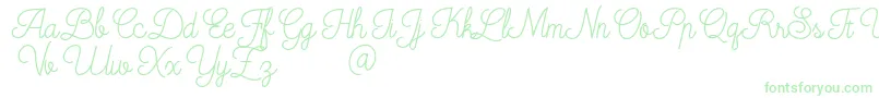 Mooglonk-fontti – vihreät fontit valkoisella taustalla