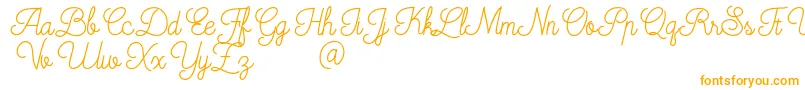 Шрифт Mooglonk – оранжевые шрифты на белом фоне