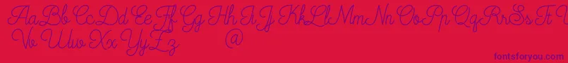 Mooglonk Font – Purple Fonts on Red Background