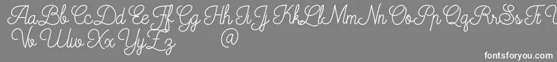 Mooglonk-fontti – valkoiset fontit harmaalla taustalla