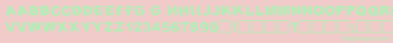 Weitere Informationen zur Fresnel-Schriftart Fresnel-Schriftart – Grüne Schriften auf rosa Hintergrund