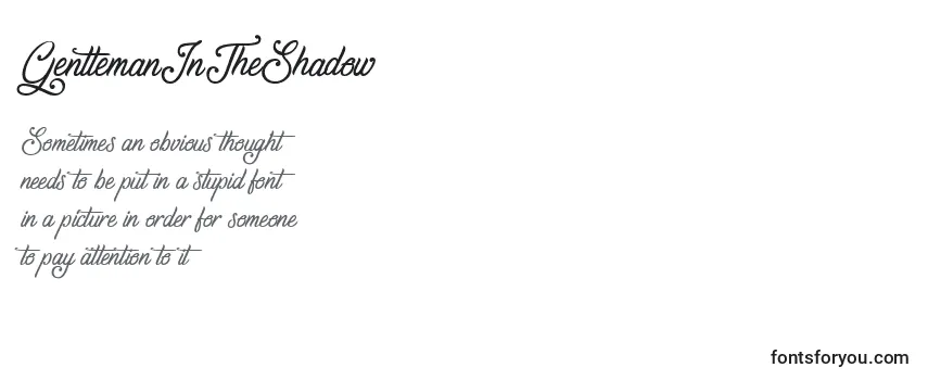 Шрифт GentlemanInTheShadow