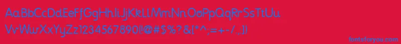 Nationpp Font – Blue Fonts on Red Background