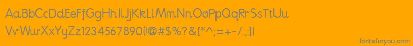 Nationpp Font – Gray Fonts on Orange Background